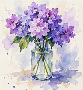 Exemplo ilustrativo do comando /watercolor
