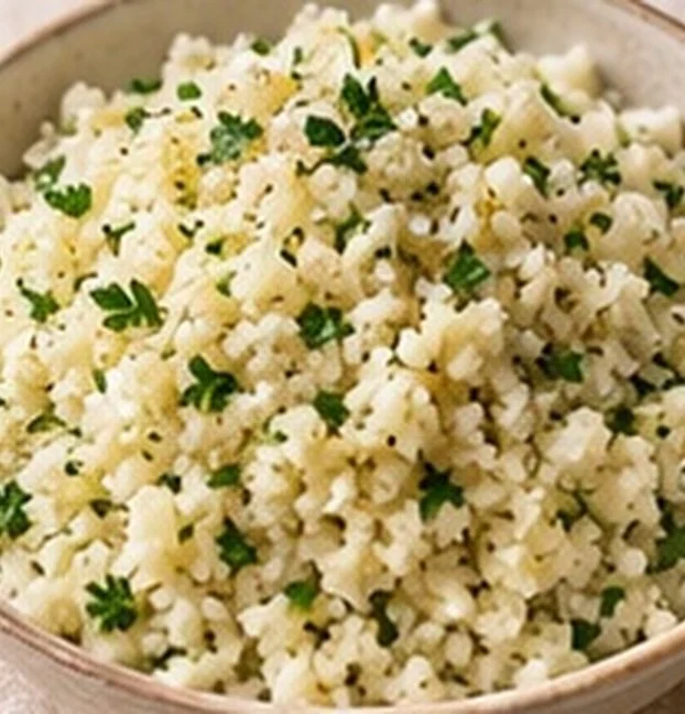 Ilustração de arroz de couve-flor